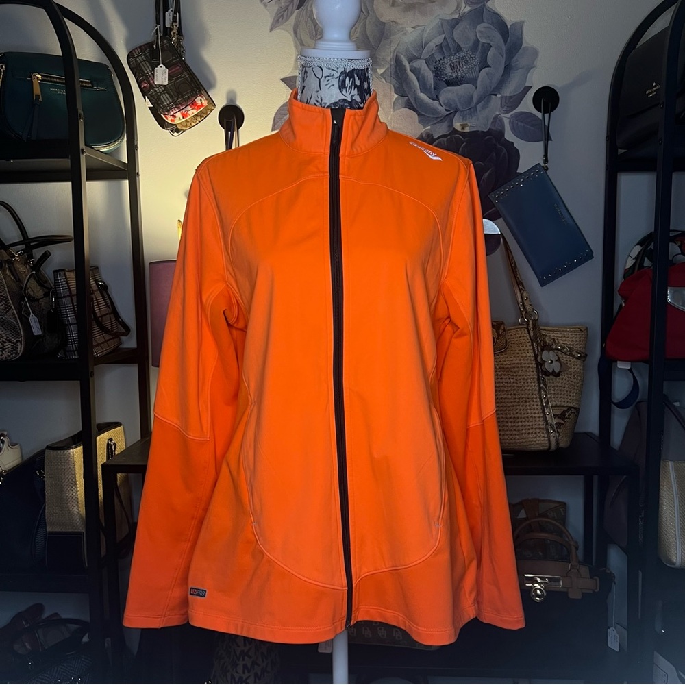 Women's Saucony ViziPro Orange Running Jacket - Size Large